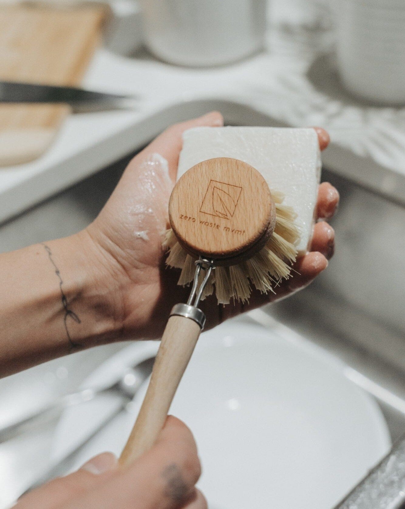 Solid Dish Soap Bar | Bergamot + Lime | 3 Pack Zero Waste MVMT