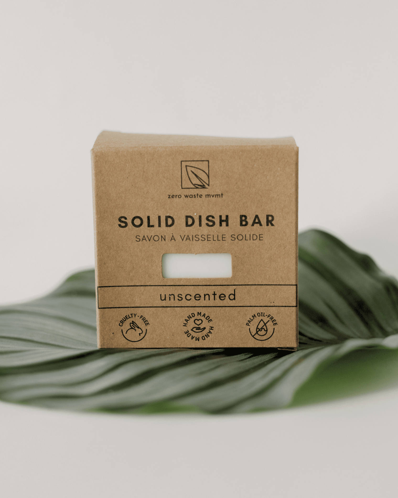 Solid Dish Soap Bar | Unscented Dish Soap Bar Zero Waste MVMT