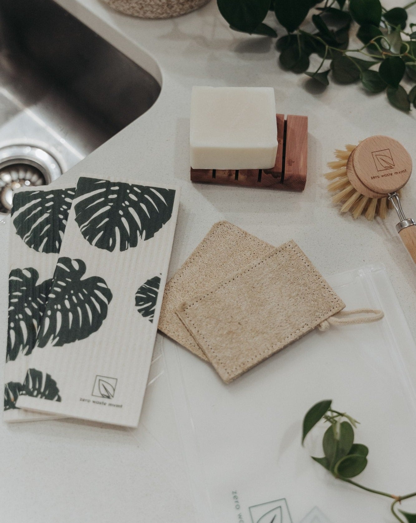 2 Pack Swedish Dishcloth Zero Waste MVMT