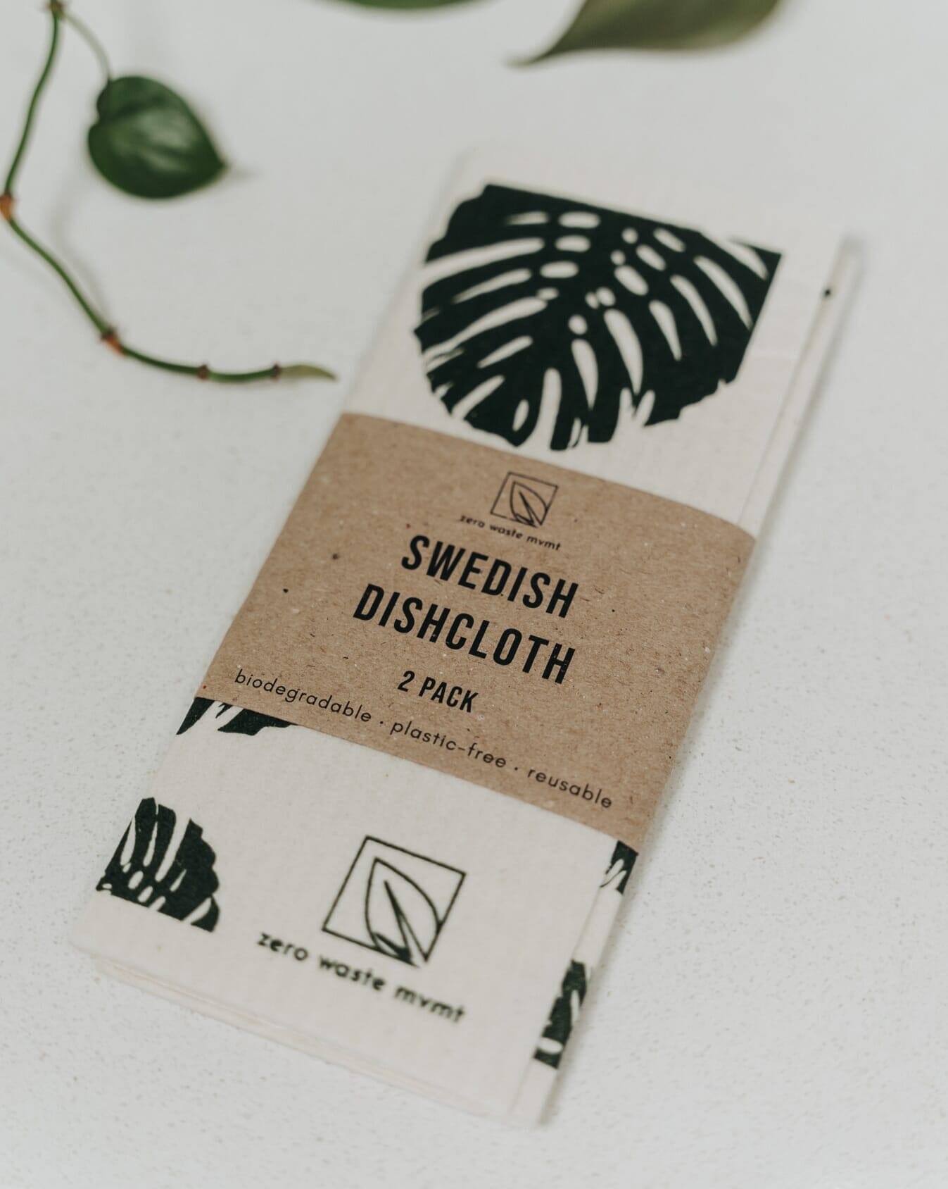 2 Pack Swedish Dishcloth Zero Waste MVMT