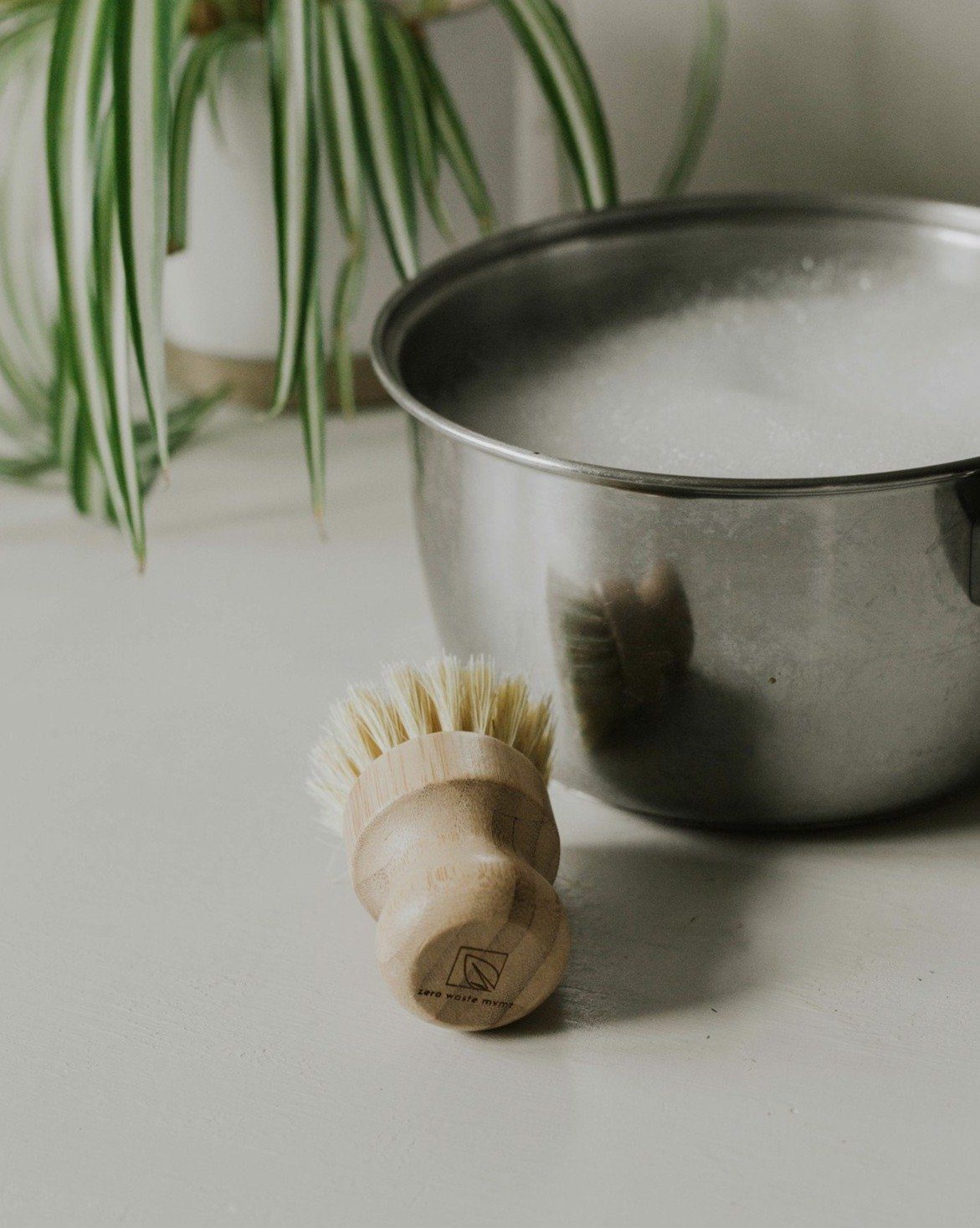 Bamboo Pot Brush Zero Waste MVMT