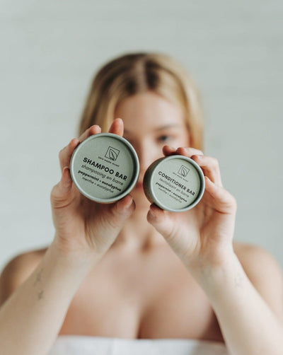 Bar Bundle & Tray (Shower Collection) Shampoo Bar Zero Waste MVMT 