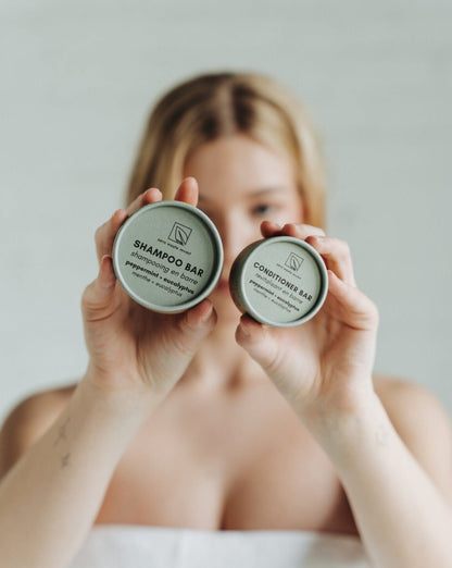 Conditioner Bar | Peppermint + Eucalyptus conditioner bar Zero Waste MVMT 