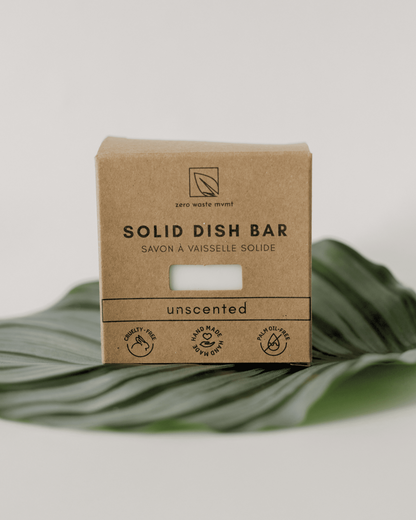 Solid Dish Soap Bar | Unscented Dish Soap Bar Zero Waste MVMT 