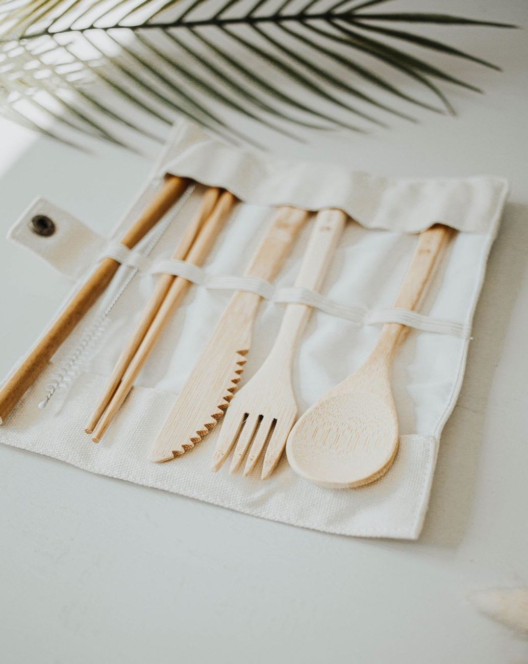 Travel Bamboo Utensil Set With Pouch | Zero Waste MVMT